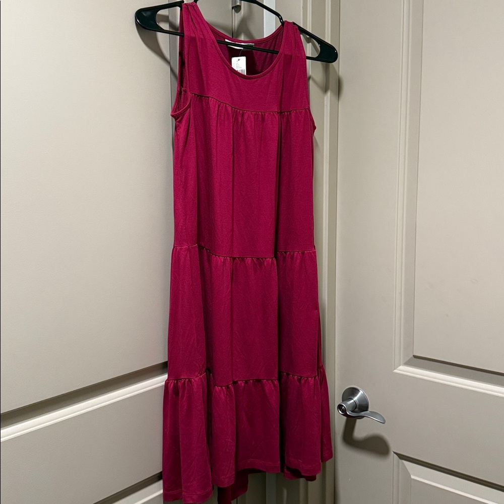 Anthropologie Pink Midi Dress
